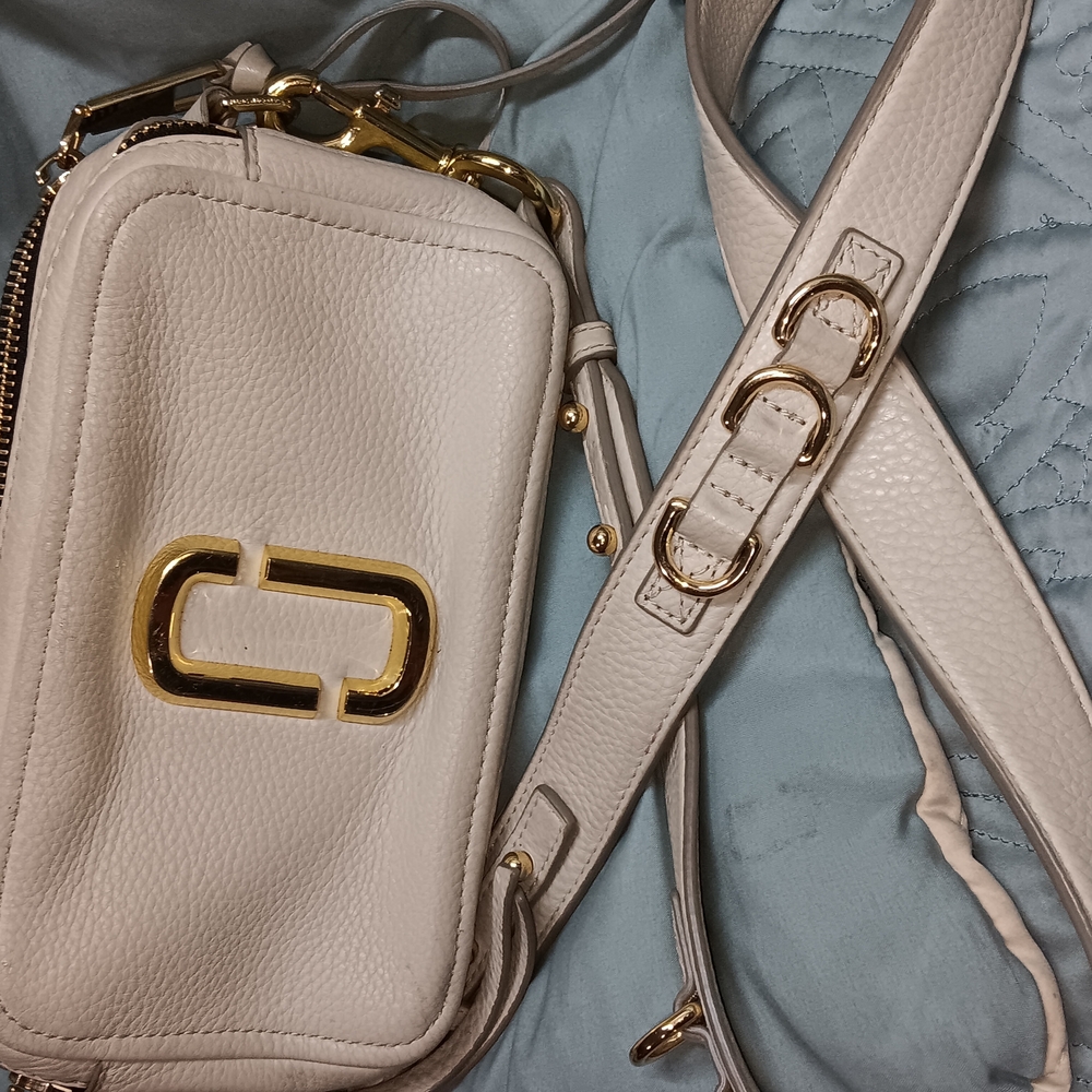 Marc Jacobs Cream Gold Crossbody Bag